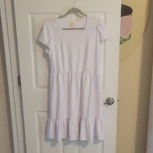 52 Seven Light Pink short sleeve Casual midi Dress SzLG
